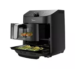 Аерогриль Midea MAD1100DADK Air fryer - black, 11L. Аерогриль Midea MAD1100DADK Air fryer - black, 11L.