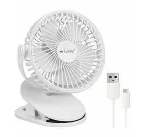 Бездротовий вентилятор USB Ruhhy 25566 white Бездротовий вентилятор USB Ruhhy 25566 white